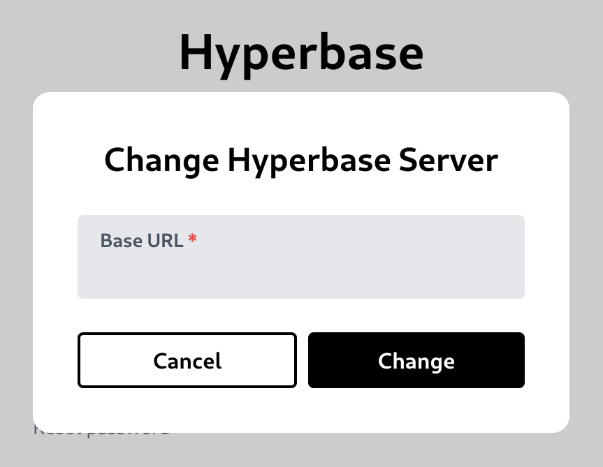 Setup Base URL