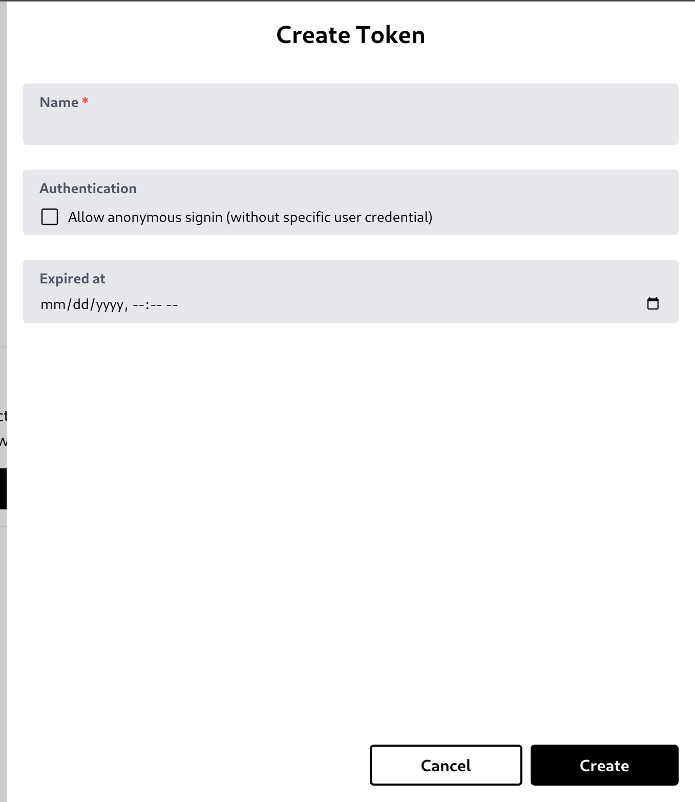 Create a token